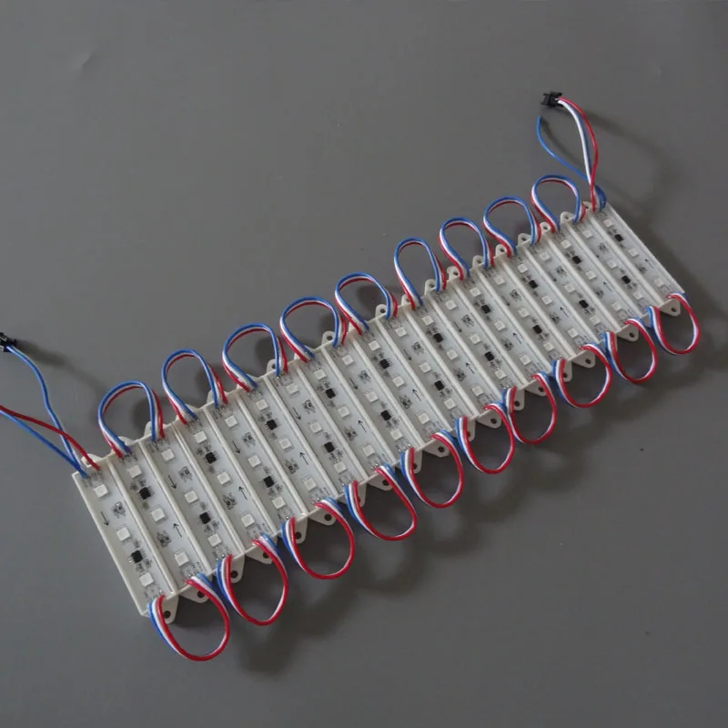WS2811 DC12V 3 светодиодный SMD5050 полноцветного Водонепроницаемый пикселя цифровой