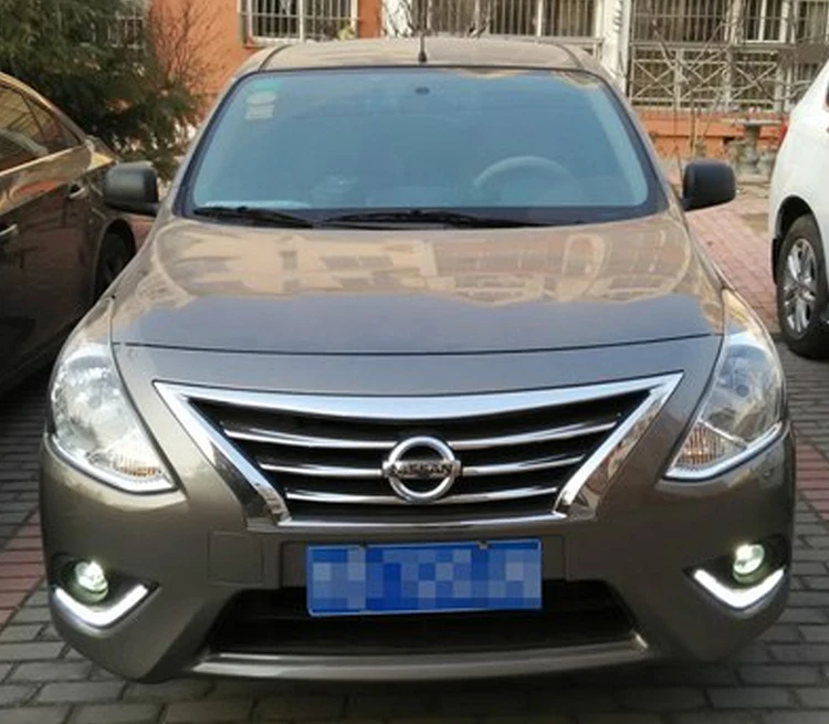 OKEEN 2x Автомобильный светодиодный фонарь дневного света для Nissan Almera Latio Sunny, Versa DRL Белый указатель поворота Янтарный