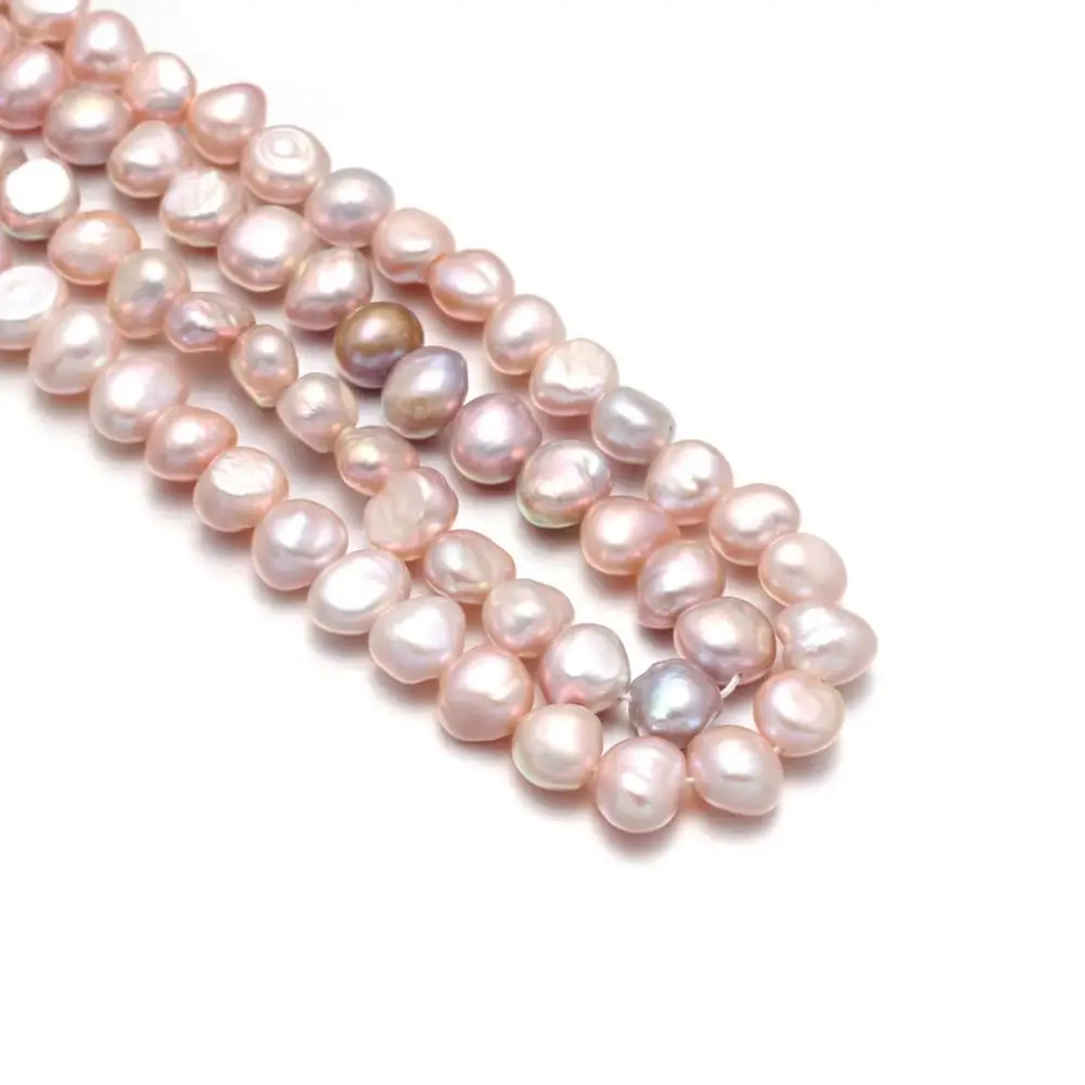 

Natural Freshwater Pearl Beads High Quality 36cm Punch Loose Beads for DIY Women Necklace Bracelet Jewelry Making 2 Color