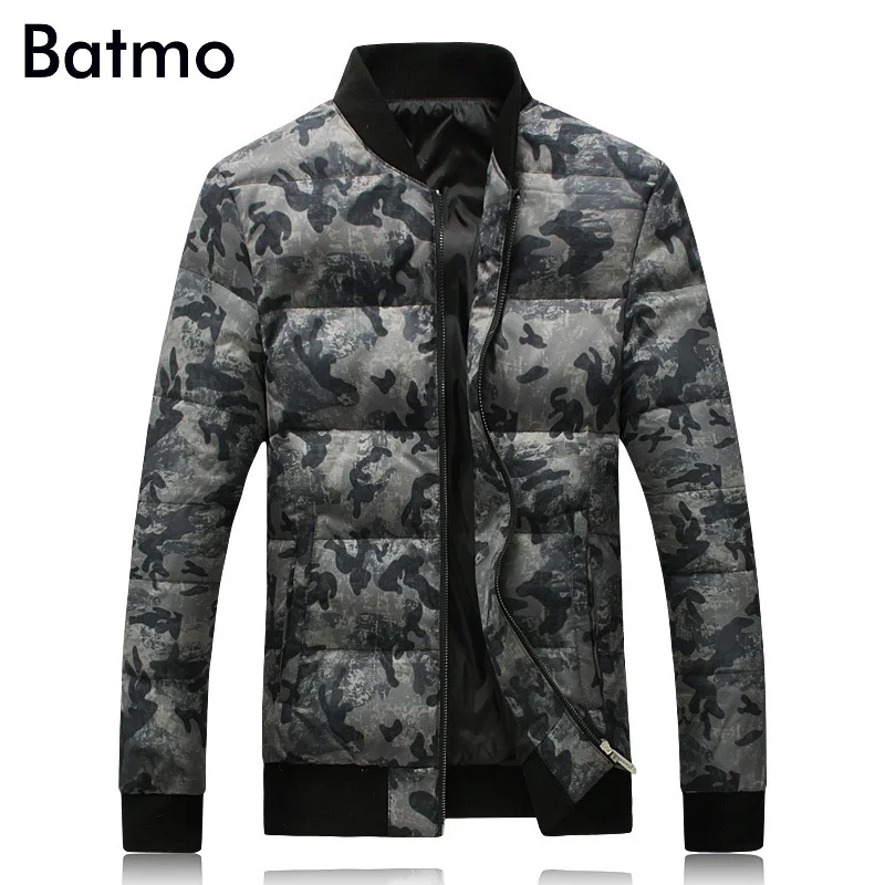 

Batmo 2017 новое поступление, зимняя высококачественная повседневная камуфляжная мужская куртка на 95% белом утином пуху, большие размеры M-5XL, ...