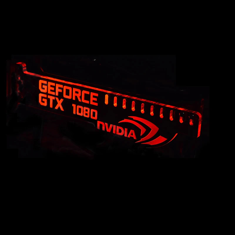 Зеленый Расширенная Версия Для GeForce GTX 1080 NVIDIA LED Световой Компьютер Основной