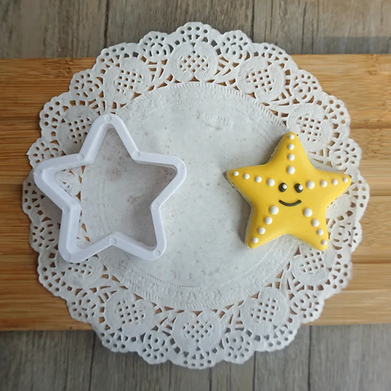 DIY Инструменты для выпечки fondant (сахарная) Пластиковая форма печенья прессформы