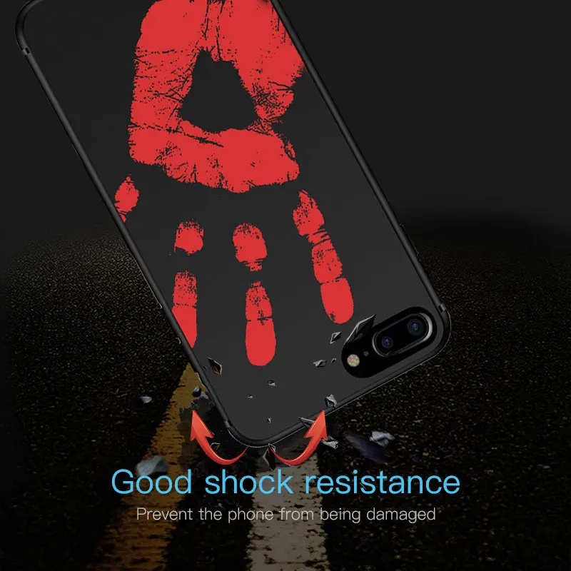 Цветной чехол для Apple iPhone X XS 7 8 Plus мягкий термочувствительный 6S 6 |