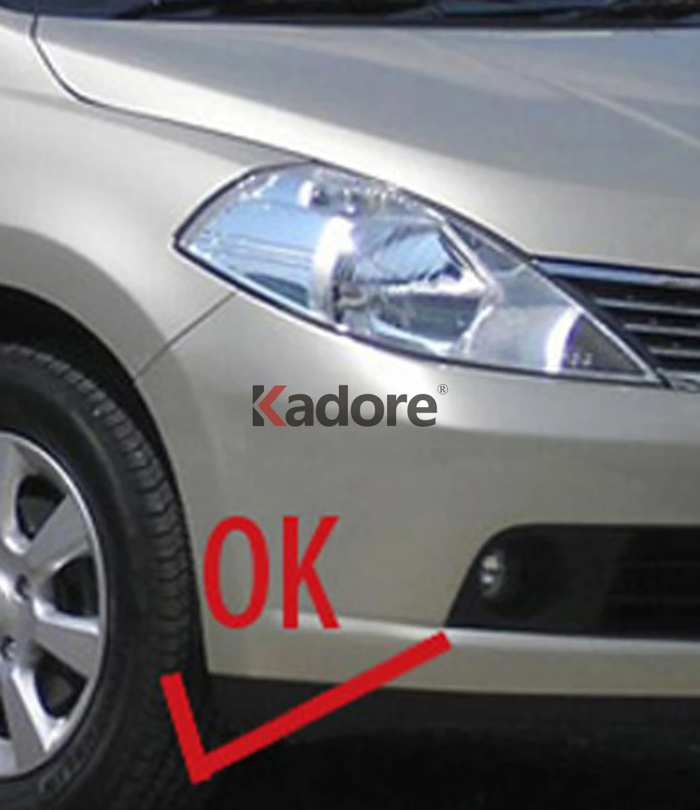 Для Nissan Tiida хэтчбек 2008 2009 2010 ABS Хромированная Боковая дверь зеркало заднего вида накладка(не для южной и Северной Америки