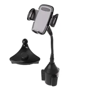 2in1 car cd slot stand mount adjustable gooseneck cup mobile phone holder cradle for iphone samsung google pixel huawei xiaomi free global shipping