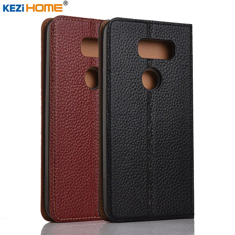 Чехол для LG V30 / Plus чехол KEZiHOME из натуральной кожи с зернистой фактурой кожаный