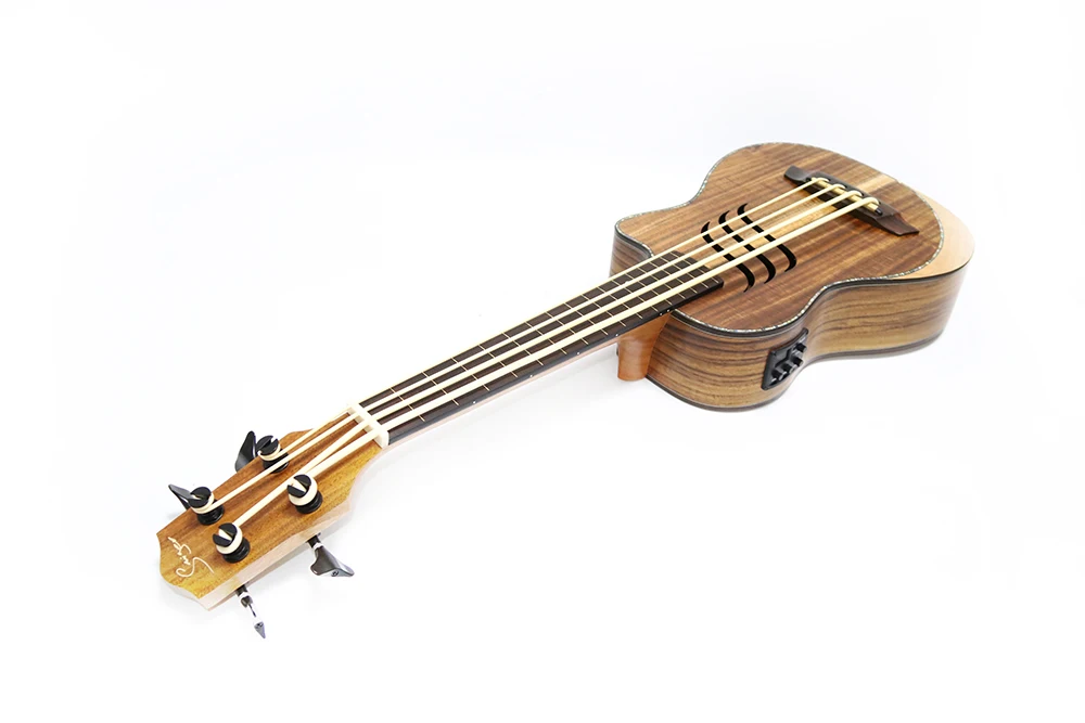 Электрическая твердая Акация укулеле бас-гитара 30 дюймов Ubass Гитара 30 дюймов 4 струны мини УКУ электро-гитары Пикап скульптура