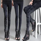 Зимние Бархатные теплые леггинсы, штаны для фитнеса, джинсы, джеггинсы, Стрейчевые облегающие флисовые узкие брюки, женские черные леггинсы с эластичной резинкой на талии