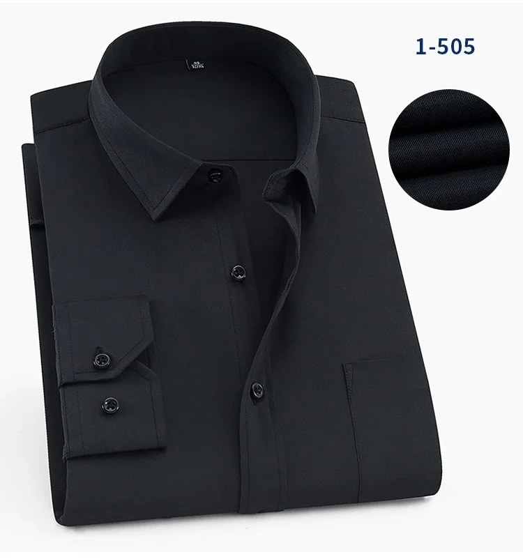 Большой размер 11XL 12XL 13XL 14XL Мужская рубашка с длинными рукавами и вертикальным отворотом, бизнес, бизнес, 13 цветов, профессиональная официальная рубашка