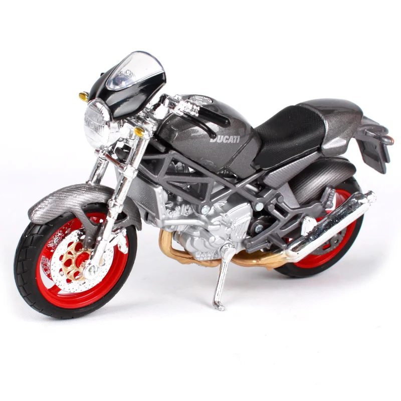 Maisto 1:18 Ducati Monster S4 и серый; ботинки в байкерском литья под давлением модель Уменьшенная модель мотоцикла подарок для мотоцикла для детей подарок 521