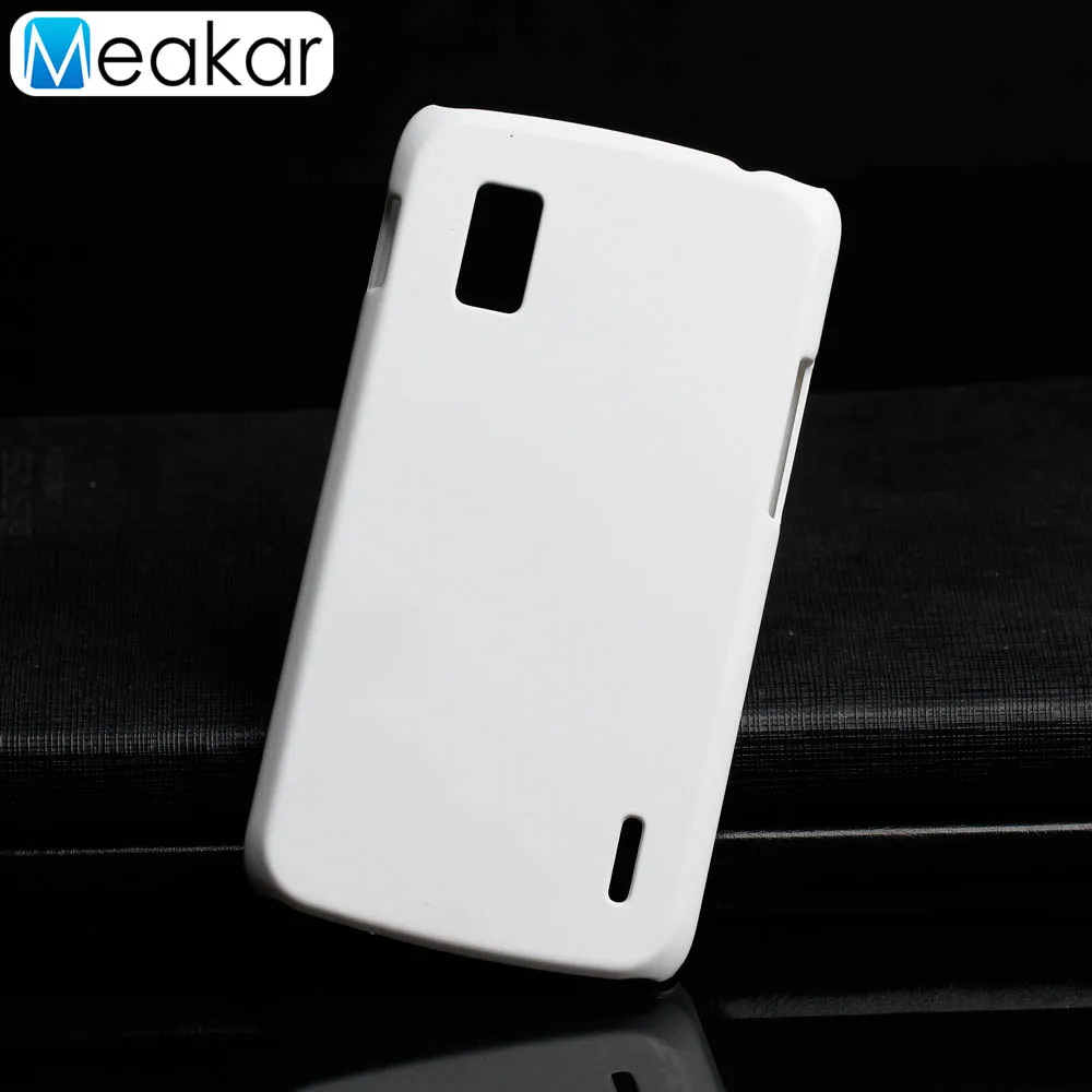 White Матовая Пластик Coque 4.7For Nexus 4 чехол для LG Google Nexus 4 E960 телефона чехол-лента на заднюю панель - Цвет: White