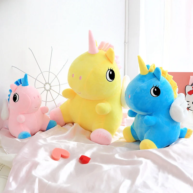 26/33/45 см Единорог плюшевая игрушка жира кукла с принтом милых животных мягкая