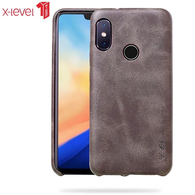 Оригинальный X-Level Xiaomi mi A2 Lite винтажная Обложка на заднюю панель из искусственной