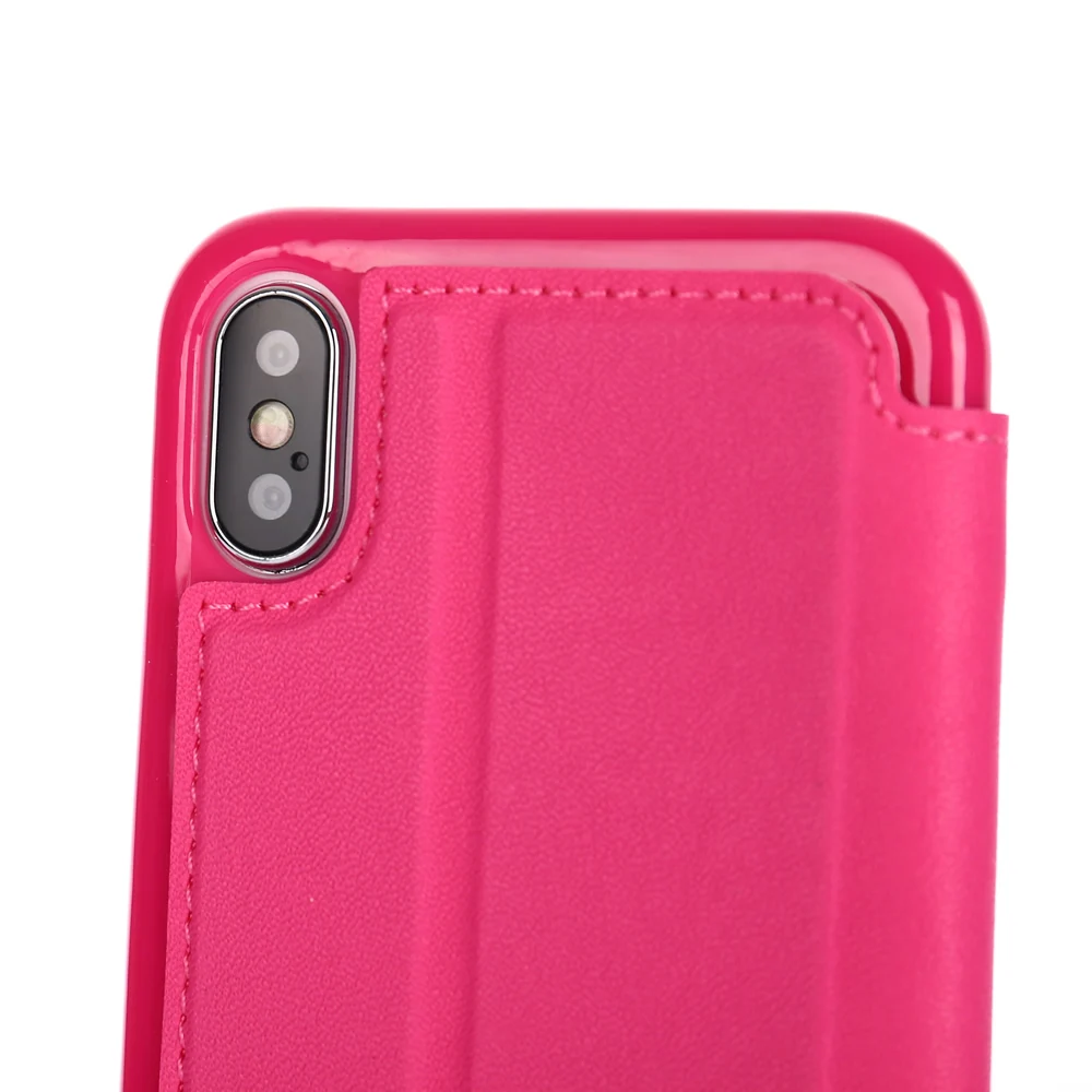 Кожаный чехол кошелек с блестящей короной и бриллиантами для iPhone X XR XS Max 6s 7 8 Plus