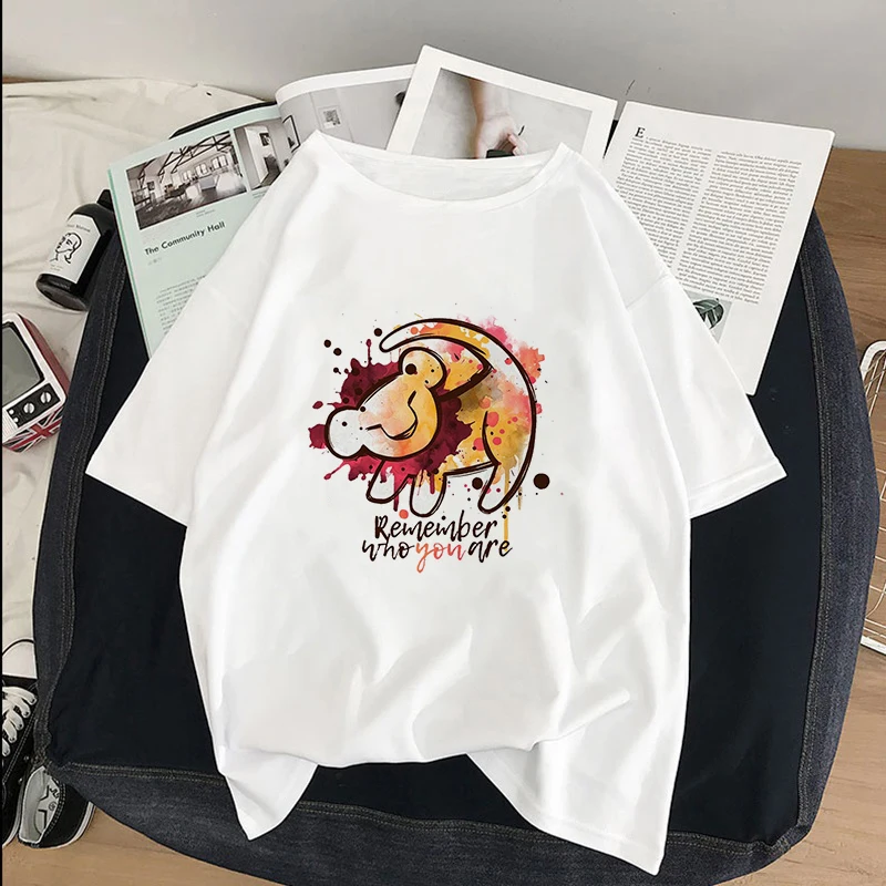 Хакуна матата помните кто вы Король Лев Simba лучший друг Графический футболки для