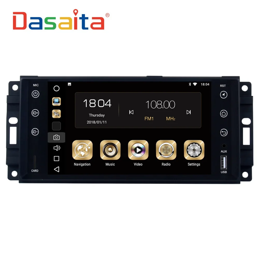 Автомагнитола с GPS Android 9 0 2 Din для Jeep Wrangler 2007 2008 2010 2013 2014 компас 8 ядерный