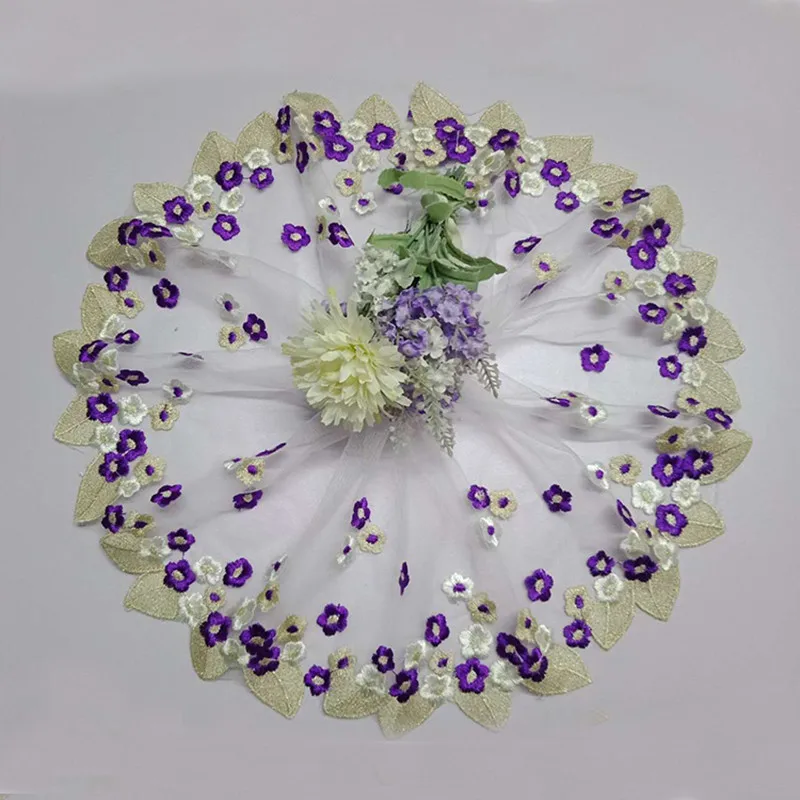 Fadesen crafts 2 года/Лот ширина 18 см вышитая золотая нить сетка кружевная ткань