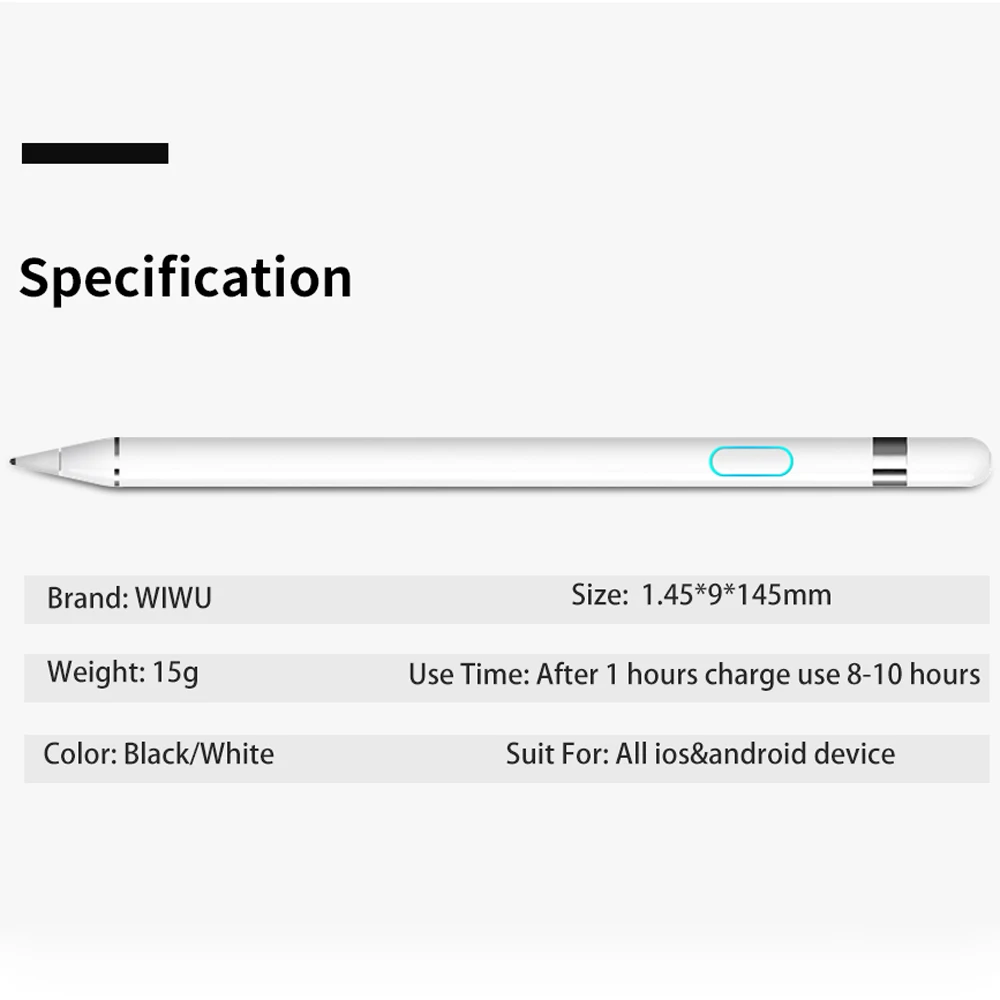 Сенсорный карандаш WIWU для планшета iPad Pro 9 7 10 5 12 дюйма высокоточный стилус Apple