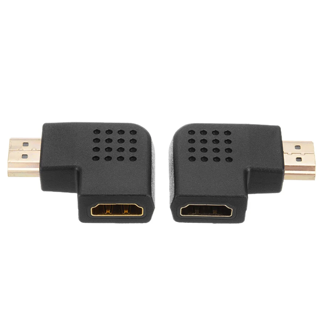 HDMI адаптер «Папа-мама» HD tv 1080P мужчин и женщин HDMI адаптеры конвертер 90 градусов угол поворота вправо/влево HDMI разъемы