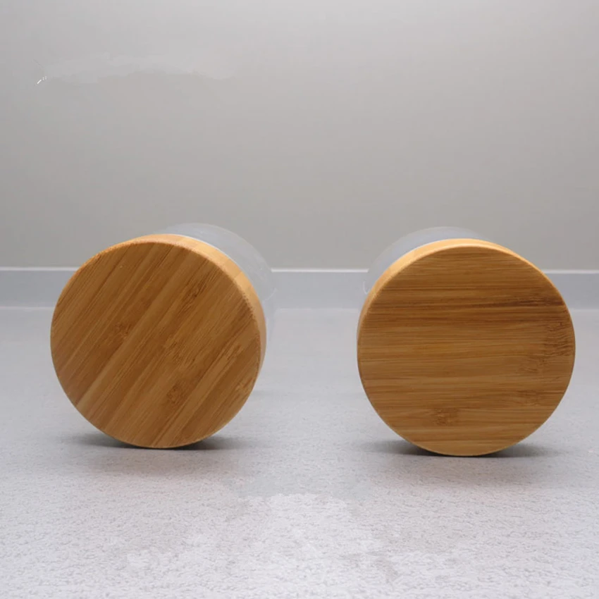 Прозрачные косметические баночки для домашних животных 5 шт. 250 г мл с бамбуковой