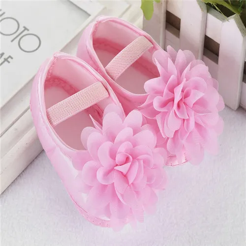 pink floral Обувь для маленьких девочек; обувь для первых шагов; кружевная Цветочная детская обувь принцессы для новорожденных; вечерние туфли для маленьких девочек - Цвет: pink floral