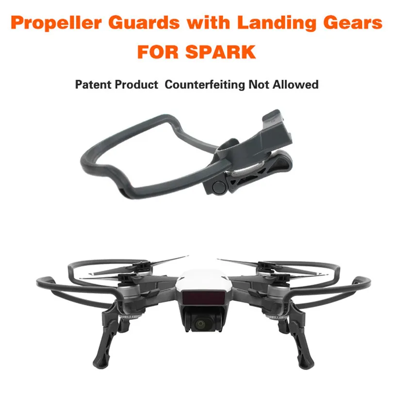4 шт. защита пропеллера + расширенные опорные ножки набор для защиты DJI SPARK Drone RC