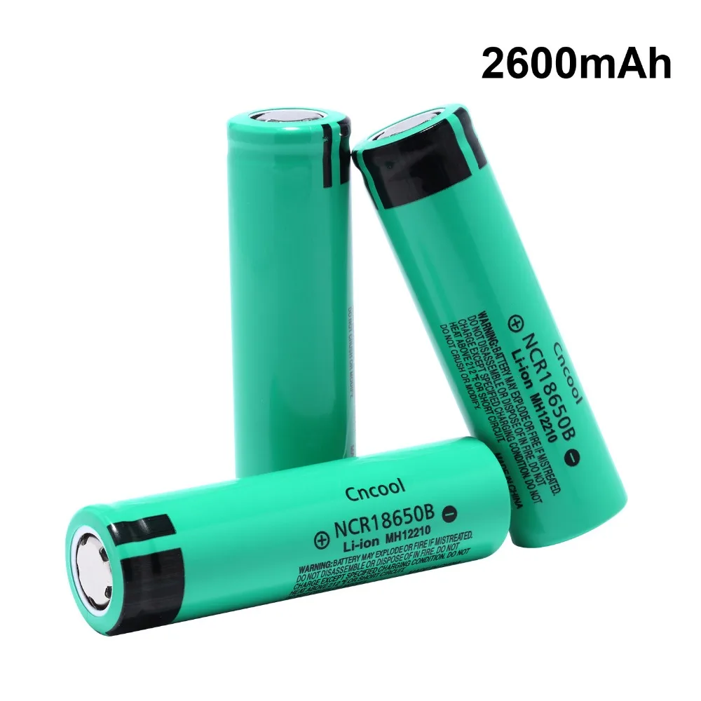 Cncool NCR18650B батарея 3 7 В 2600 мАч литий ионная аккумуляторная для светодиодного