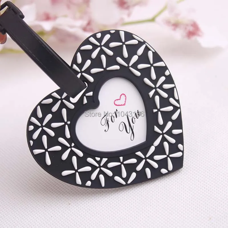 Свадебный подарок для детского душа-следуй за сердцем черно-белая багажная бирка