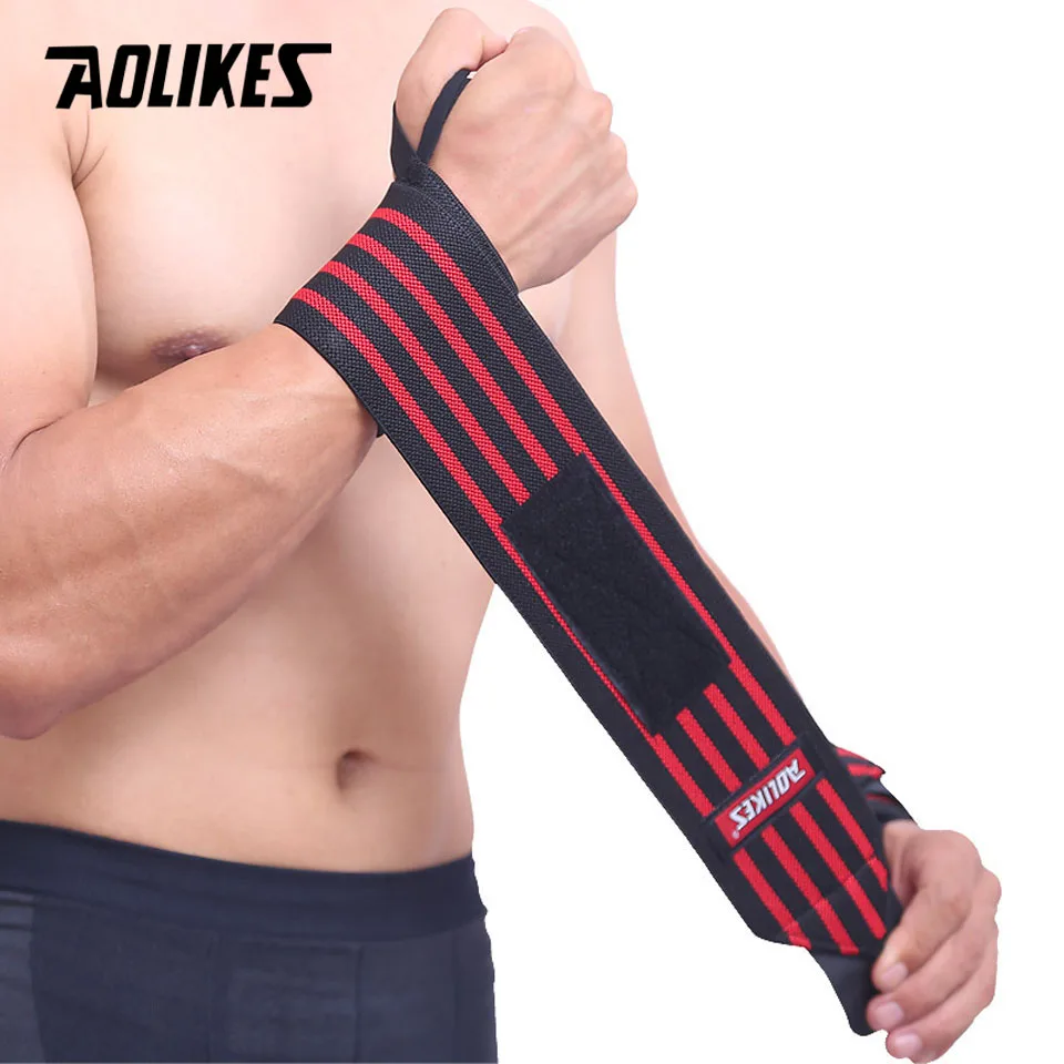 AOLIKES 1 шт. ремни для поддержки запястья обертывания тяжелой атлетики фитнеса