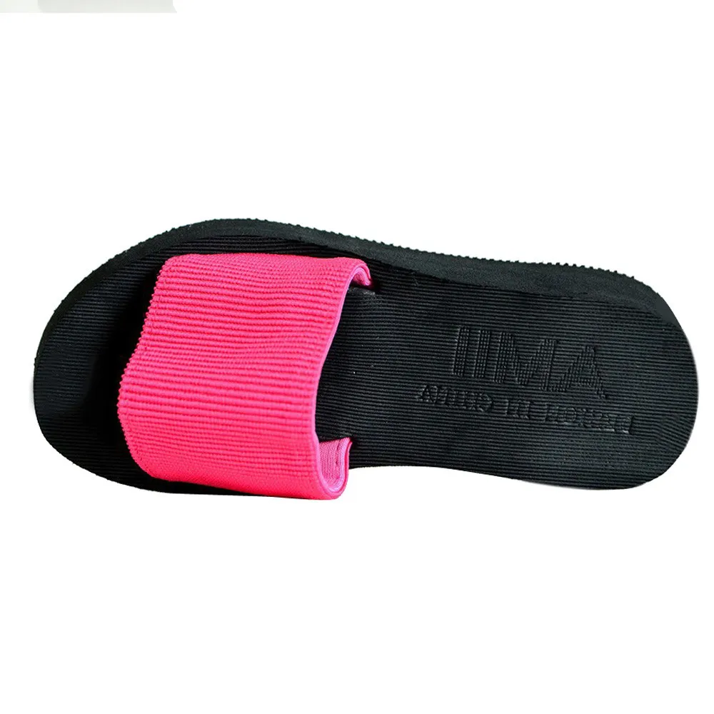 Шлепанцы женские на платформе повседневные пляжные тапочки летняя Уличная обувь