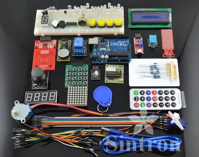 

[Sintron] RFID Master Kit with Motor Relay LCD Servo for Arduino AVR Starter