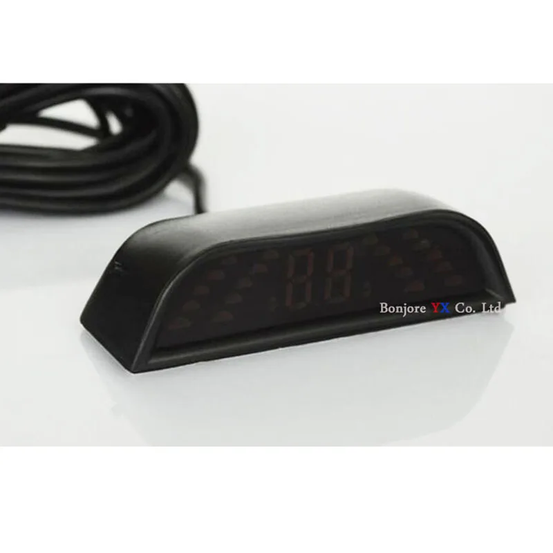 Koorinwoo Parktronic Car Parking Sensors LCD Display 4 Radars Buzzer bibi Alarm Alert Indicator Probes Car-detector Blind