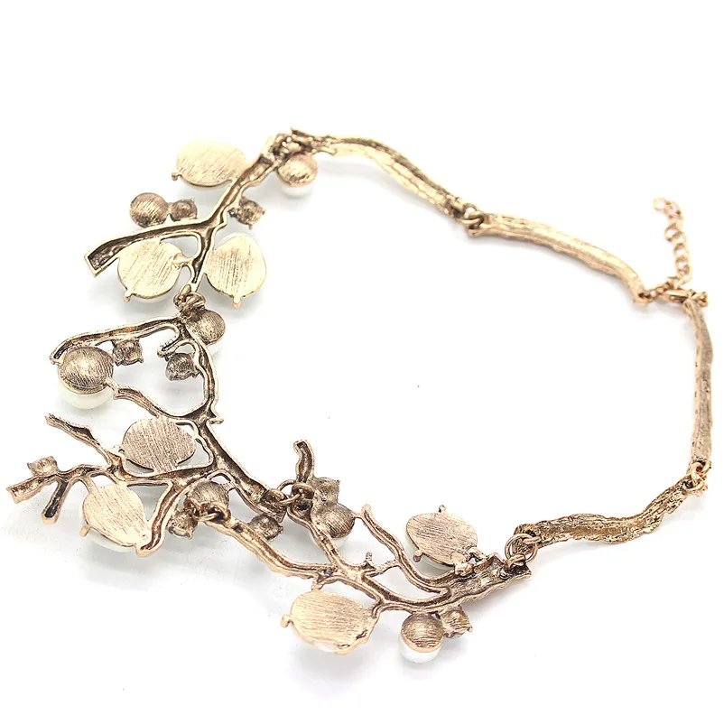 Женское Ожерелье чокер ADOLPH Extendy роскошное ожерелье с имитацией жемчуга и веток