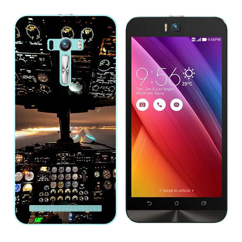 Для Asus ZenFone Selfie ZD551KL Ультратонкий чехол с треугольным принтом Мягкий ТПУ для сумки