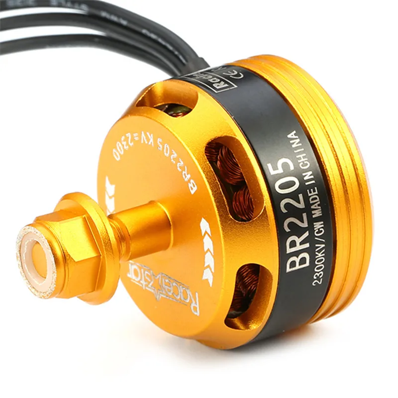 Racerstar Racing Edition 2205 BR2205 2300KV 2 4S бесщеточный мотор CW CCW желтый для QAV250 ZMR250 260 гоночный