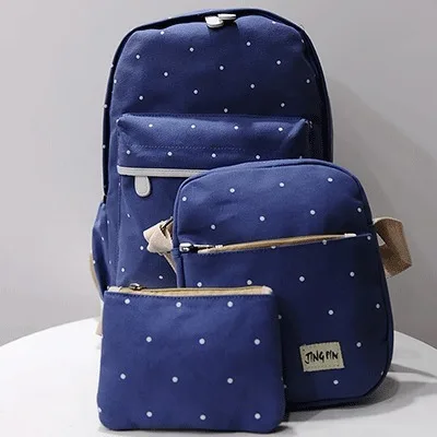 3 шт./компл. детские школьные сумки в горошек для девочек подростковые рюкзаки