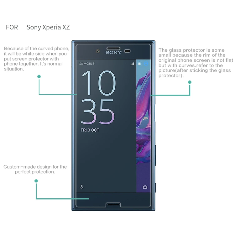 2 шт для защиты экрана sony Xperia XZ стекло F8331 Dual F8332 тонкое закаленное стекло для sony Xperia XZ защитная пленка Youthsay
