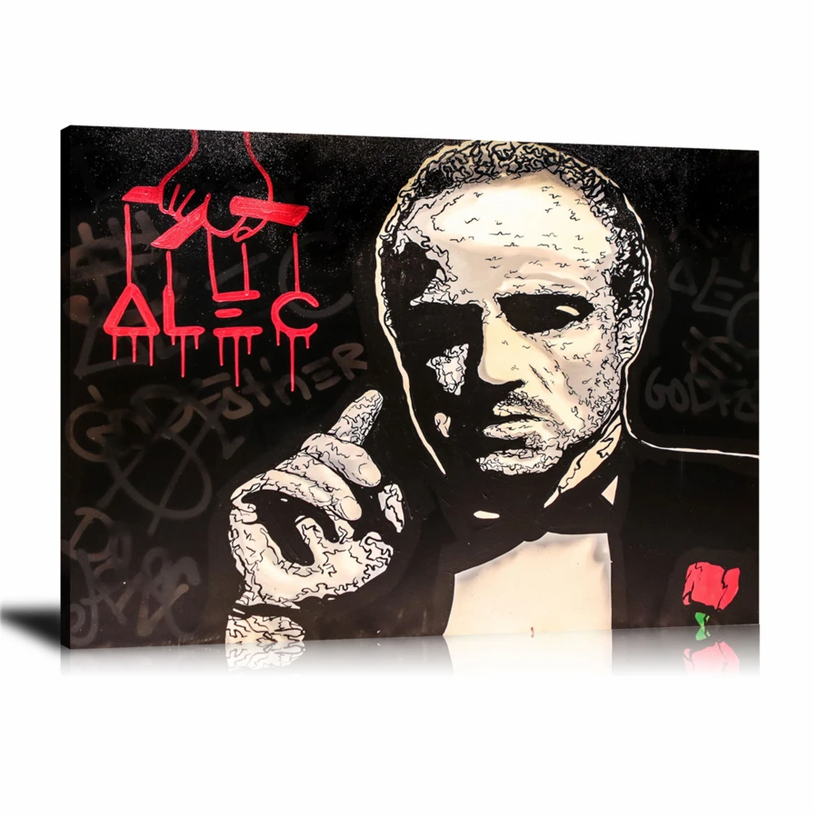 Alec Monopolys Godfather HD Wall Art Холст с печатью постера живопись декоративная для офиса