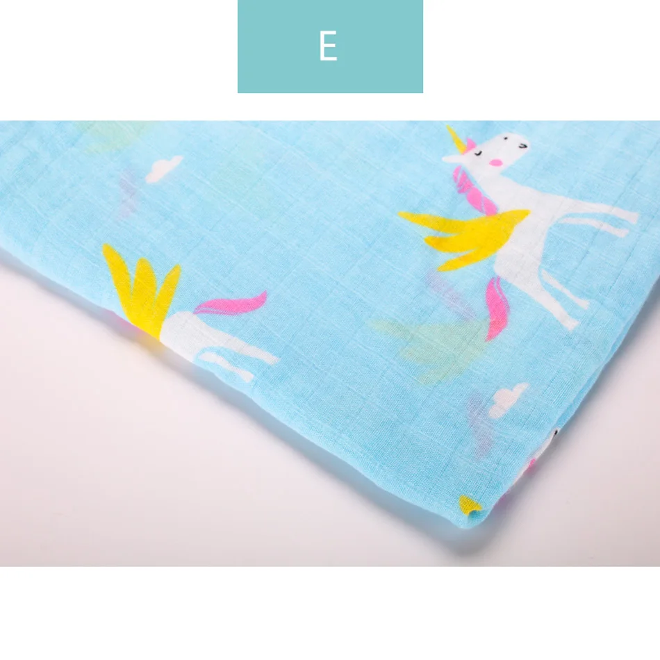 

Happyflute Newborn Muslin Swaddle Baby Multi-use Organic Bamboo Cotton Blanket Infant Parisarc Cross Wrap 120X120cm