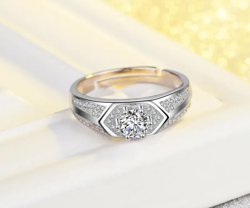 Мужское кольцо CC в винтажном стиле серебро пробы ювелирные изделия для жениха