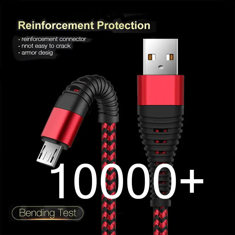 1 м 2 м 3 м Micro USB кабель 2A Быстрая зарядка USB кабель для передачи данных Шнур для samsung S6 S7 Xiaomi 4X LG G2 G3 OnePlus Microusb быстрое зарядное устройство