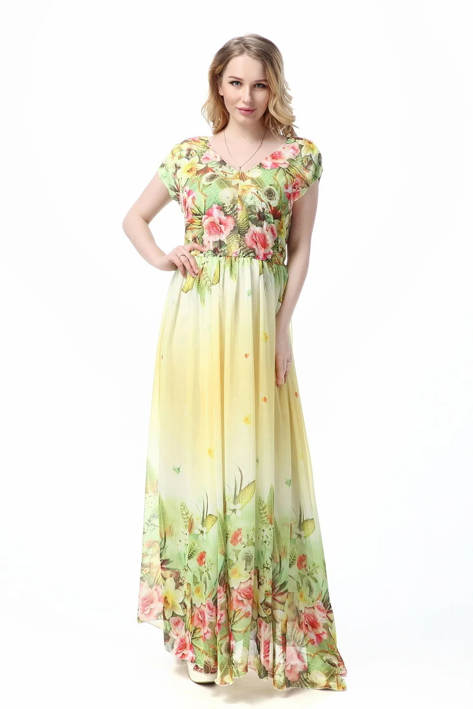 Beach 2019 Women Summer Print Chiffon Dress ukraine Big Sizes hippie Elegant Maxi Long Dresses Plus Size 6XL 7XL Vestidos | Женская