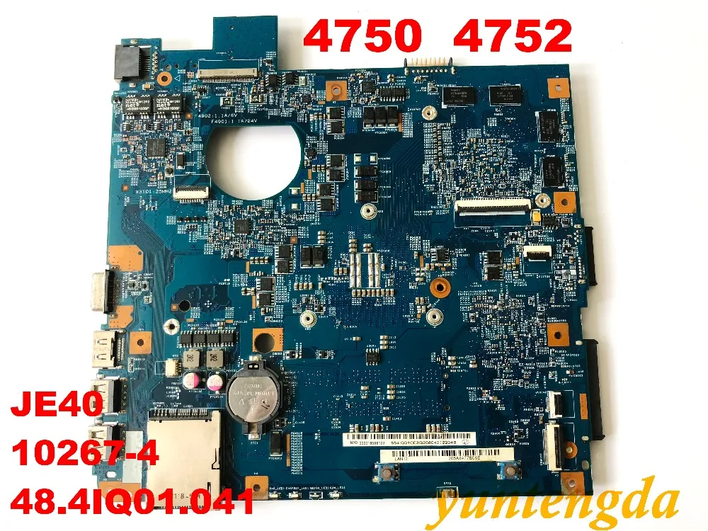 Оригинальная материнская плата для ACER 4750 4752 HM65 DDR3 JE40 10267 4 48 4iq01. 041 протестированы
