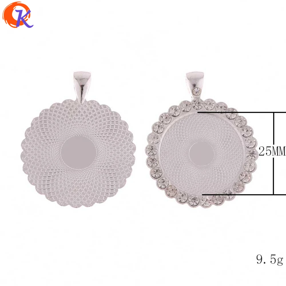 Cordial Design 30 шт./лот 25 мм модная подвеска из родиевого горного хрусталя сплав