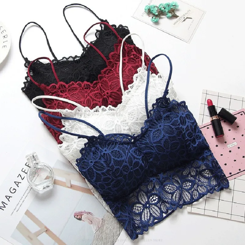 

Sexy Bra Women Lace Bralette Sexy Lingerie Underwear Wireless Padded Seamless Bras for Women
