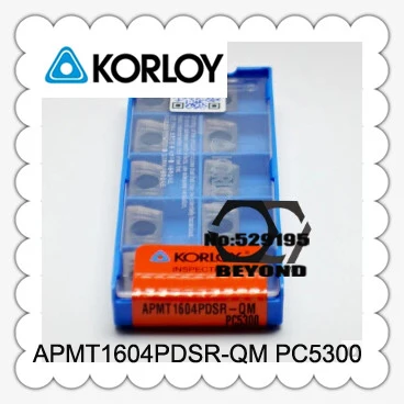 Оригинальные KORLOY вставки APMT1604PDSR-QM PC5300 карбидные вставки обработки стали APMT 1604 APMT1604 PDSR фрезерный станок
