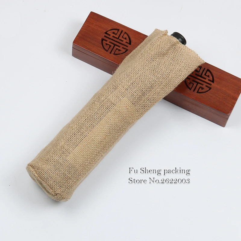 Сумка для винных бутылок льняная тканевая сумка на шнурке из органзы