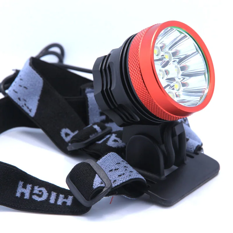 Супер мощный яркий налобный фонарь 2 в 1 14 x XM L T6 светодиодный велосипедный +