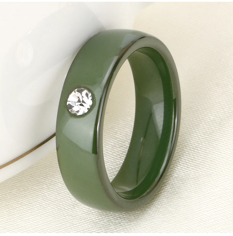 Розовые керамические кольца для женщин, кольца из керамики, s Bling CZ Stone, керамические обручальные кольца, ювелирные изделия для костюма