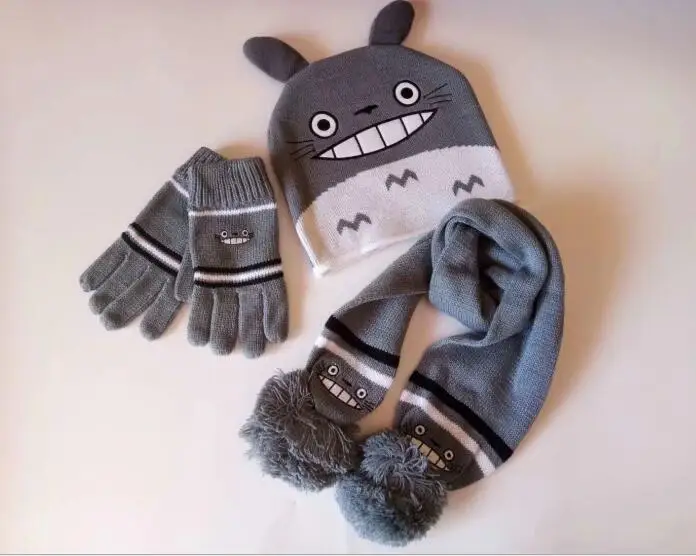 1 комплект вязаная шапка с рисунком аниме Мой сосед Тоторо детский